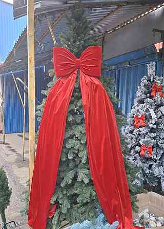 Бант декоративный большой красный Киев