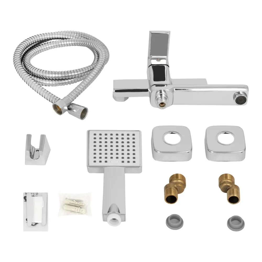 Змішувач для ванни Lidz Dozorca 0051 з поворотним виливом (з душовим гарнітуром) (k35) LDDOZ0051CRM45404 Chrome Київ - фото 11