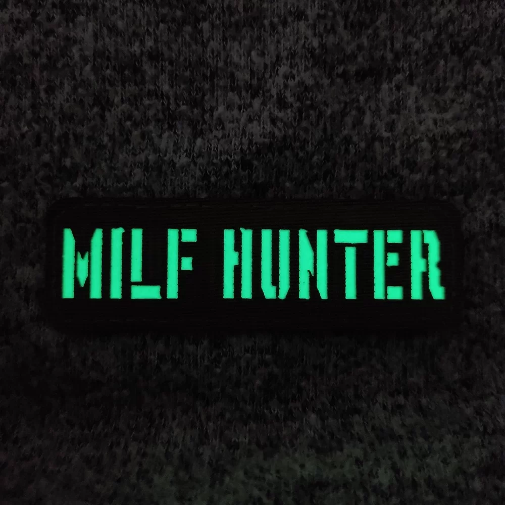 Патч / шеврон що світиться Milf Hunter Laser Cut чорний Запоріжжя - фото 2