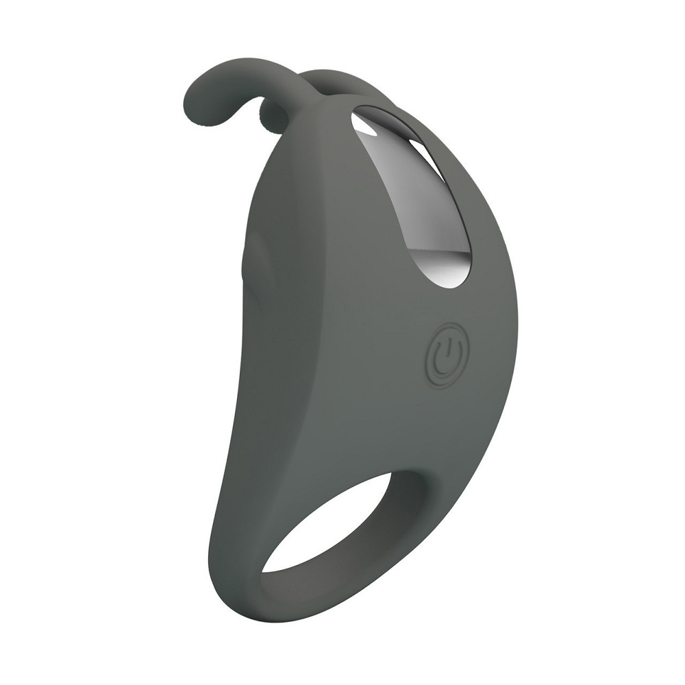 Эрекционное виброкольцо PRETTY LOVE Master Ring с усиками для клитора, серое, 7.5 х 4 см Sex Aura Киев - изображение 4