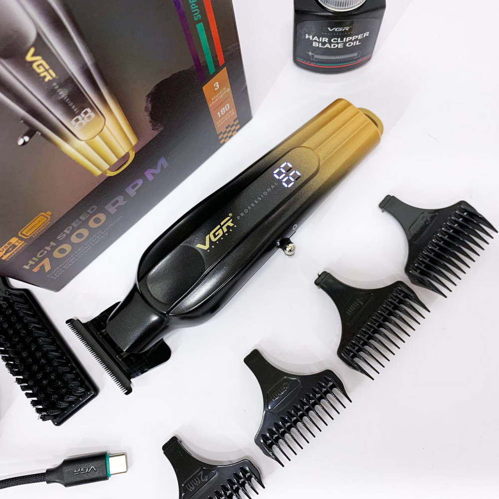 Машинка для окантовки акумуляторна VGR, Машинка для стрижки волосся з акумулятором GT-53 Івано-Франківськ - фото 6
