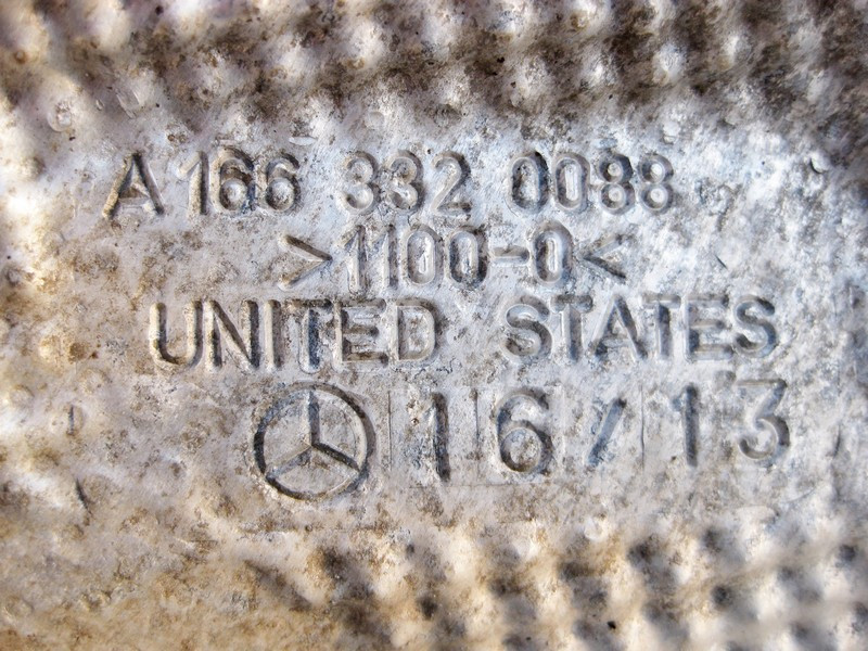 Mercedes-Benz  A1663320088 Захисний екран моторний відсік зліва ML GLE W166 GL GLS X166 Одеса - фото 3