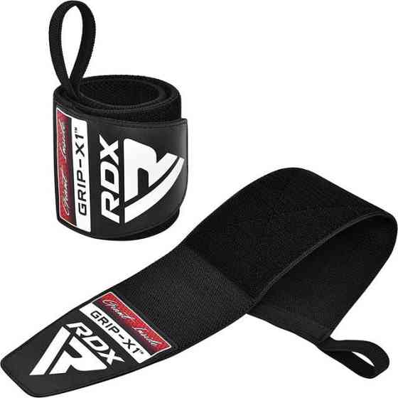 Бинти для зап'ясть (кистьові бинти) RDX W3 Gym Wrist Wraps Full Black Каменское
