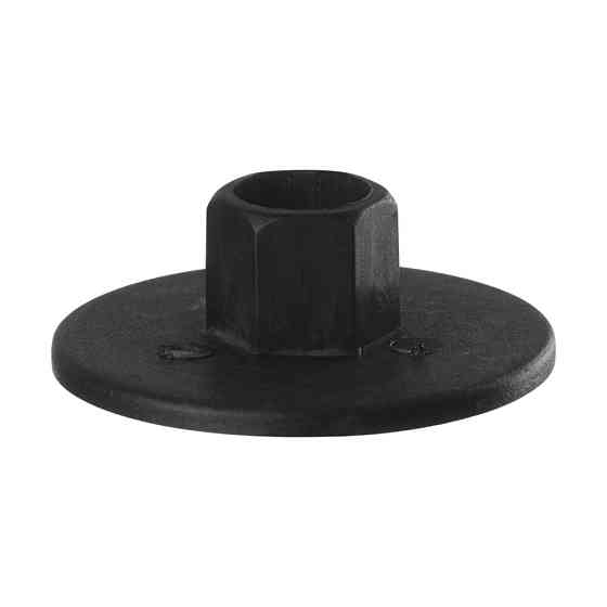 Гайки, шайби, накрутки, Гайка з фланцем Чорний, Пластик, Розміри (мм): T-30 D-8 H-10.8. Марка автомобіля: Київ