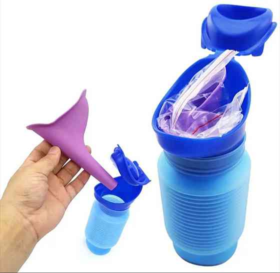 Складной дорожный писcуар 750 мл голубой Киев