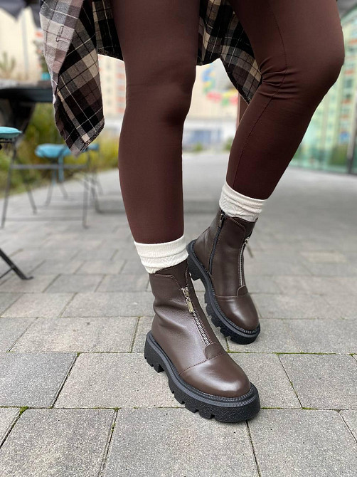 Garti Черевики жіночі GARTI 307 шоколадні (зима, шкіра натуральна) (6091) Коломыя - изображение 6