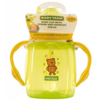 Поїльник-непроливайка Baby Team з трубочкою і ручками 250 мл (5003) Вінниця - фото 2