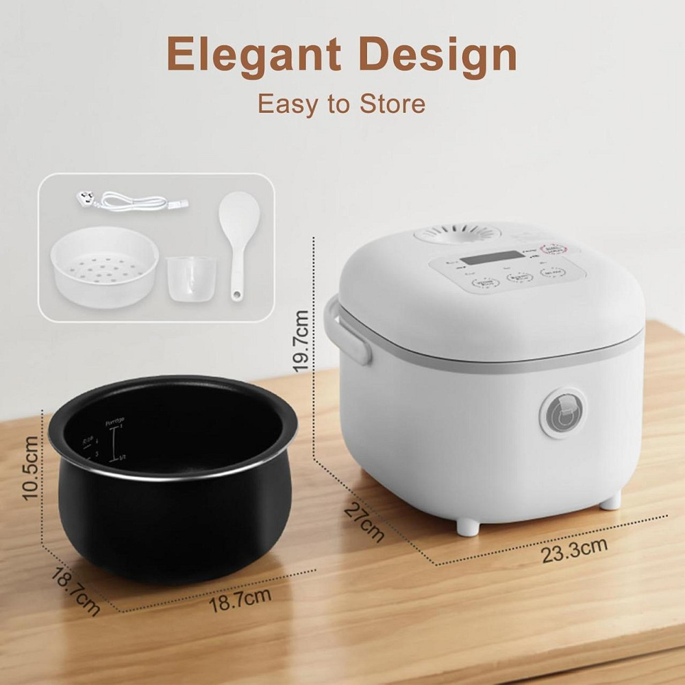 Рисоварка Bear 6 Multifunctional 4 Cups біла 0.87 л мультифункціональна з пароваркою 7 режимів NTC сенсор для 1-4 осіб Київ - фото 4