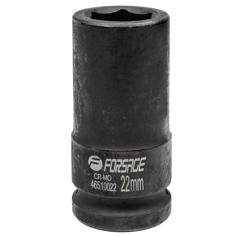 Головка ударна глибока 3/4" 6-гранна 22мм Forsage F-46510022 Одеса - фото 2