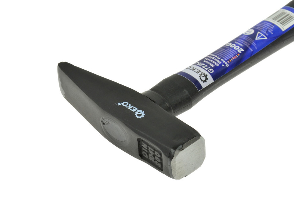 Молоток слюсарний "GeKo"-premium 0,2 кг з ручкою зі скловолокна покритого TPR Київ - фото 2