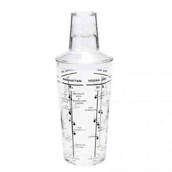 Шейкер для коктейлів із рецептами 530мл Вінниця