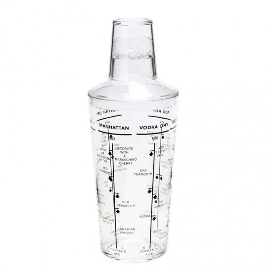 Шейкер для коктейлей с рецептами 530мл Винница - изображение 3