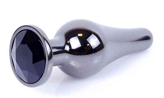 Анальна пробка Boss Series - Jewellery Dark Silver BUTT PLUG Black, BS6400056 Sex Aura Київ