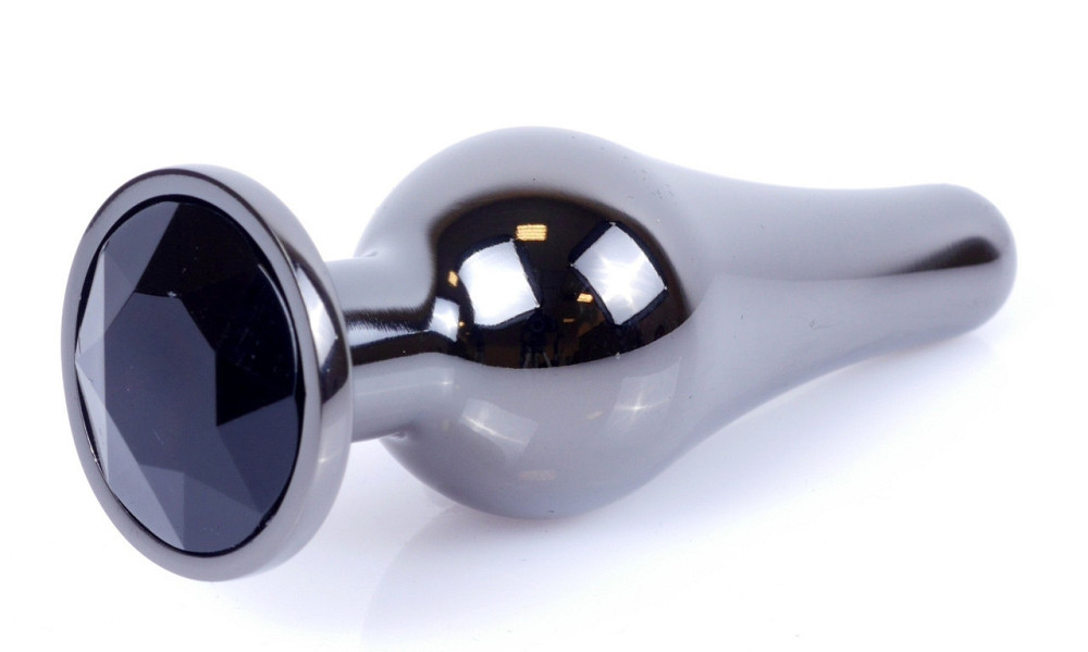 Анальна пробка Boss Series - Jewellery Dark Silver BUTT PLUG Black, BS6400056 Sex Aura Київ - фото 3