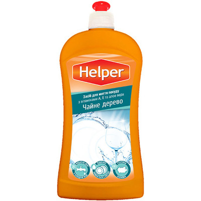 Засіб для ручного миття посуду Helper Чайне дерево 495 мл (4823019010275) Вінниця - фото 1