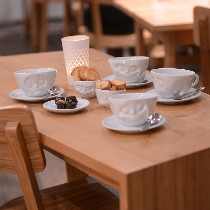 Чашка з блюдцем для кави Tassen "Смакота" (200 мл), порцеляна Рівне - фото 2