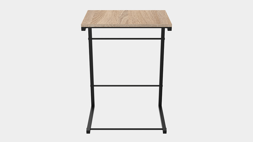 Столик приставний Террі Ferrum-decor 650x440x330 Чорний метал ДСП Дуб Сонома 16 мм (FRD-104651) Дніпро - фото 5