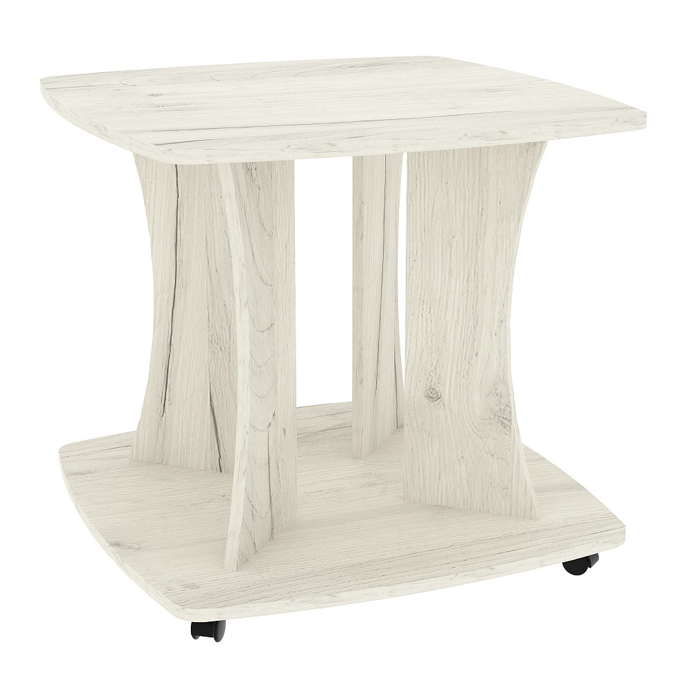 Стол журнальный Квант, Дуб Крафт Білий, 650/650/550 Львов - изображение 1