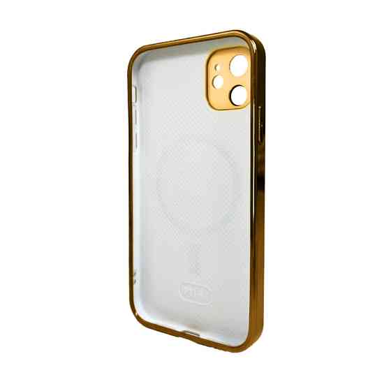 Чохол для смартфона AG Glass Sapphire Frame MagSafe Logo for Apple iPhone 12 Gold Київ