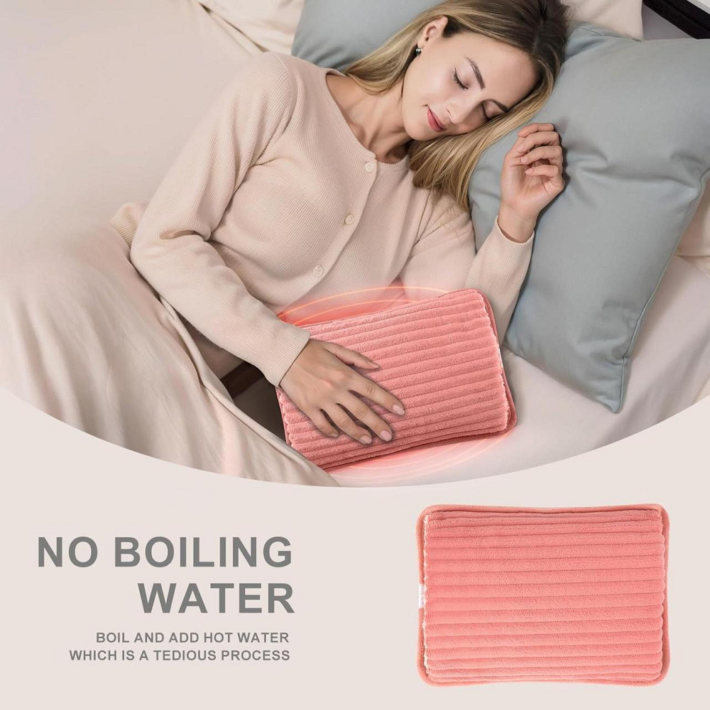 Электрическая грелка аккумуляторная Rechargeable Hot Water Bottle Розовый 75°C за 15 мин 3 уровня нагрева Киев - изображение 4