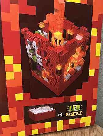 Констркутор minecraft з LED підсвіткою 850 деталей | лего майнкрафт Київ