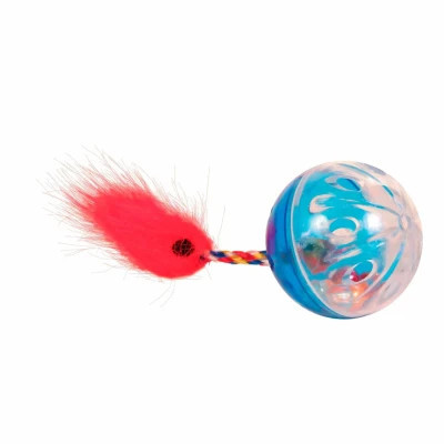 Игрушка для кошек Trixie Мячики шуршевые с хвостом 4 см 2 шт (4011905041650) Винница - изображение 2