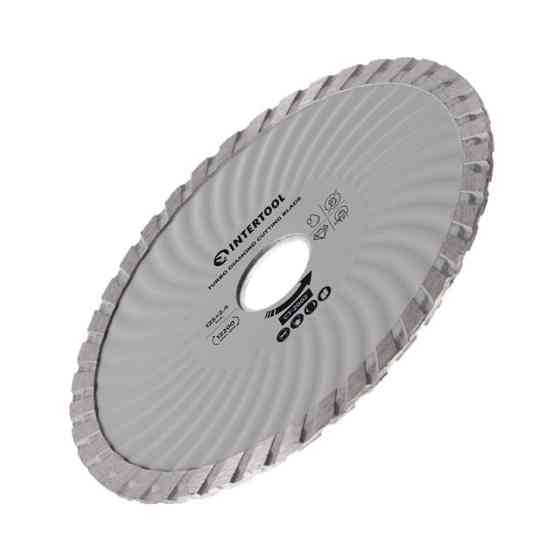 Диск відрізний алмазний Turbo, 125 мм, 16-18%, 12200 об/хв INTERTOOL CT-2002 Київ