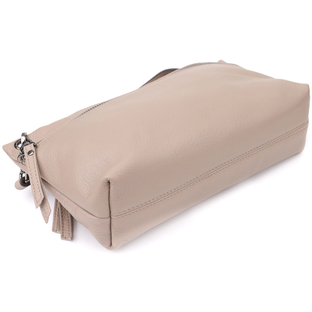 Женская сумка на плечо из натуральной кожи Vintage 23005 Серый Киев - изображение 5