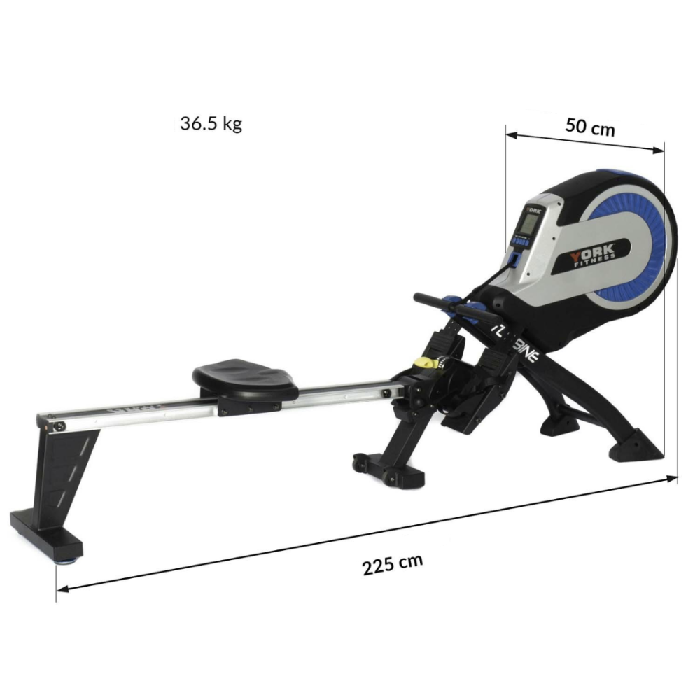 Гребний тренажер аеромагнітний York Fitness Turbine Київ - фото 7