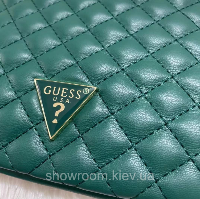 Жіноча поясна сумка "бананка" Guess (21926) зелена Київ - фото 8