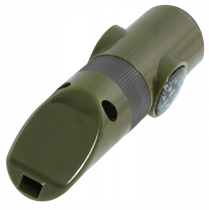 Многофункциональный Спасательный свисток 6в1 с веревкой Mil-Tec от Sturm (16328401) Olive Нововолынск - изображение 8