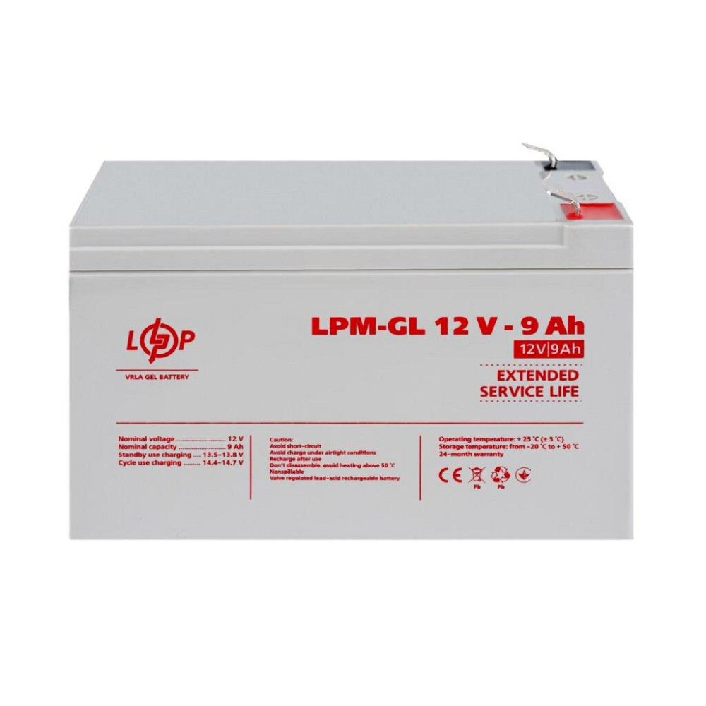 Аккумулятор гелевый LPM-GL 12V - 9 Ah Киев - изображение 2