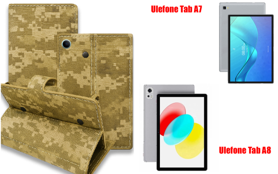 Книга-трансформер для планшета Ulefone Tab A10, цвет Black Pixel Киев