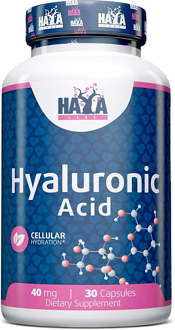 Гіалурована кислота Haya Labs Hyaluronic Acid 40 mg 30 caps Луцьк - фото 1