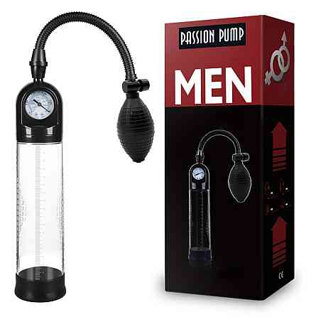 Вакуумна помпа з манометром CANWIN Penis Pump Men - P228 Sex Aura Київ
