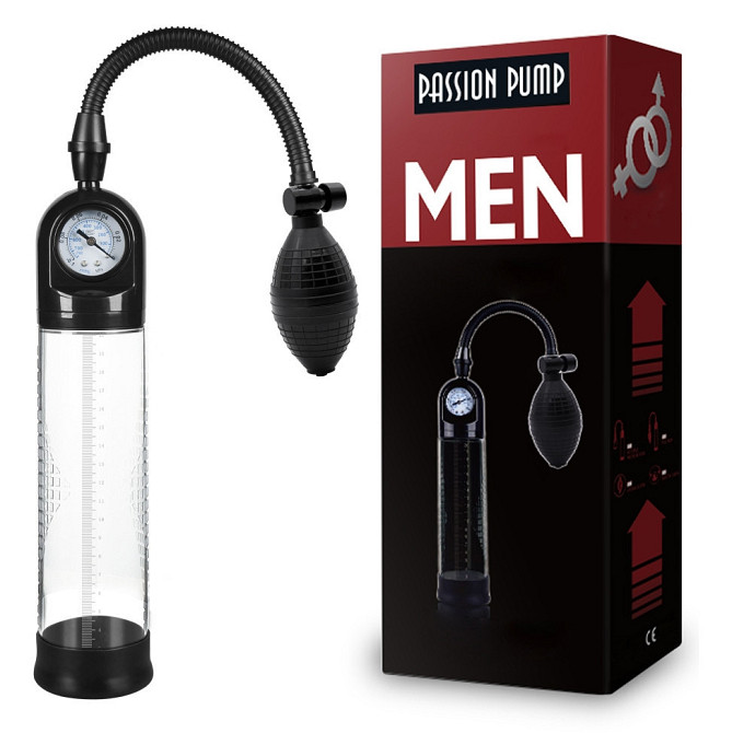 Вакуумна помпа з манометром CANWIN Penis Pump Men - P228 Sex Aura Київ - фото 1