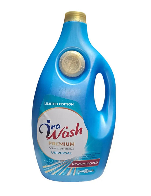 Гель для прання із ополіскувачем ira wash PREMIUM universal 6.3 л. 140 прань.(аналог Ariel) Виноградів - фото 1