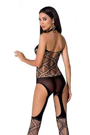 Бодістокінг BS060 Black Passion, з геометричним малюнком, чорний, S/L Sex Aura Київ