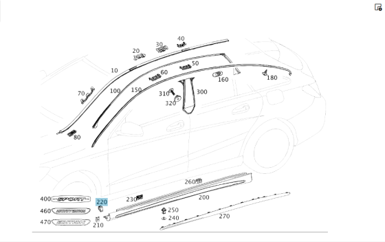 Mercedes-Benz  A0019912271 Фіксатор порогу на передньому крилі CLA Shooting Brake X117 CLA C117 GLA X156 A-class W176 B-class W246 Одесса