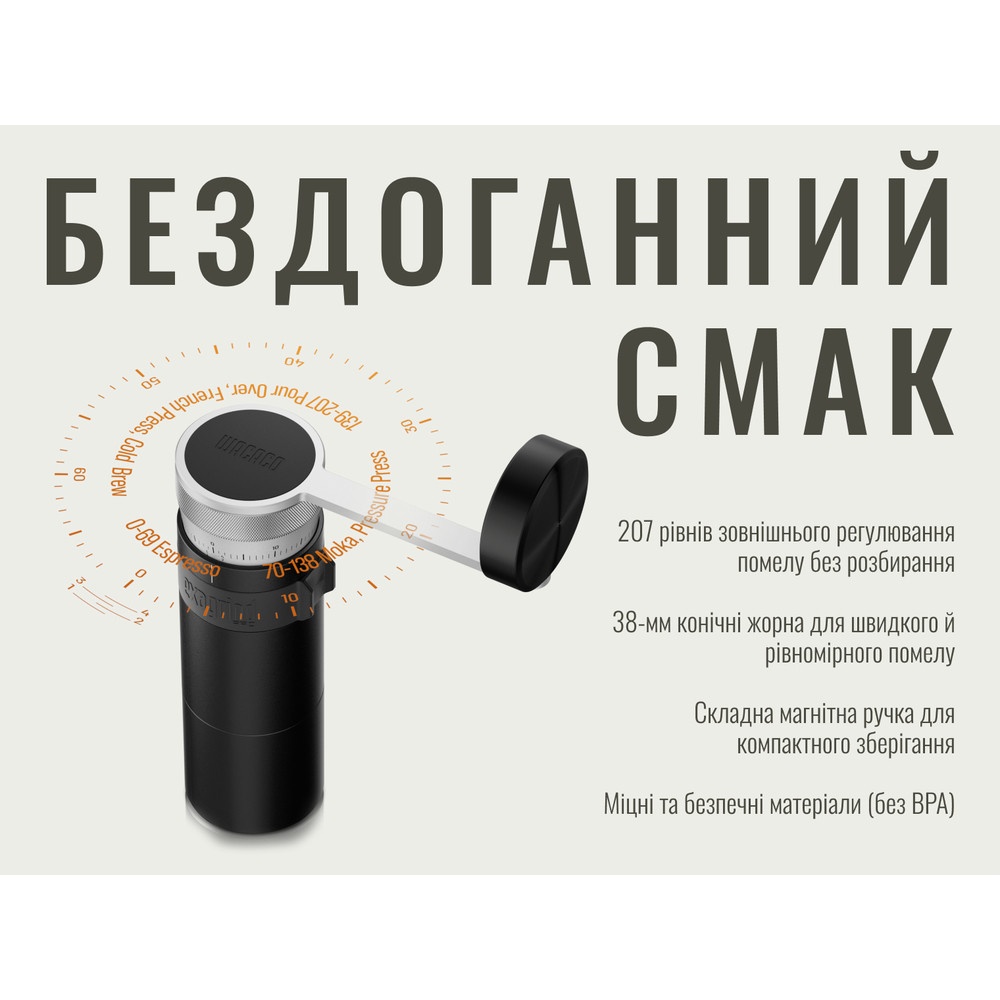 Ручна кавомолка Wacaco Exagrind Pro-E Київ - фото 15