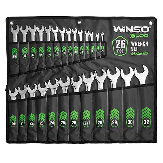 Набор ключей Winso PRO комбинированные CR-V 26шт 6-32мм Київ