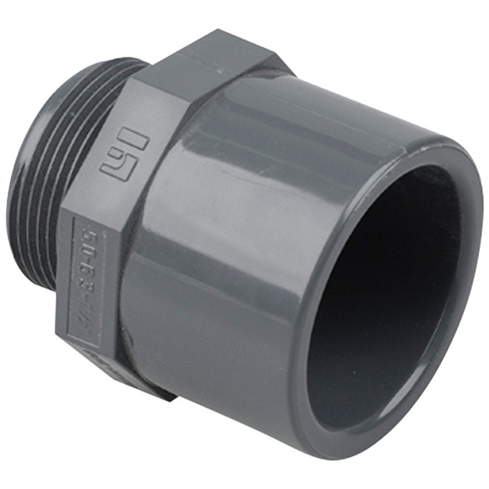 Подвійний адаптер ПВХ Hidroten 1002731, муфта/втулка, НР, d32-40 мм, 3/4" Київ - фото 1