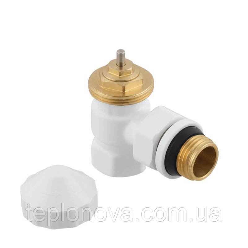 Комплект термостатических клапанов угловой Raftec DKTU11‑W 1/2