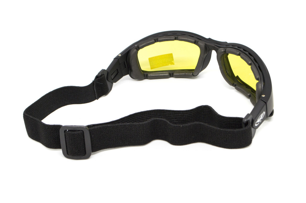 Окуляри захисні з ущільнювачем Global Vision Assault (yellow) Anti-Fog, жовті Київ - фото 7