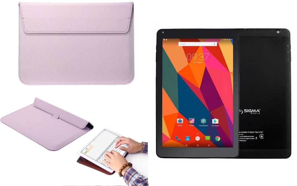 Чохол-конверт VitoCase для Sigma mobile Tab A102, A103, A104, з функцією підставки для планшета Фіолетовий Київ - фото 1
