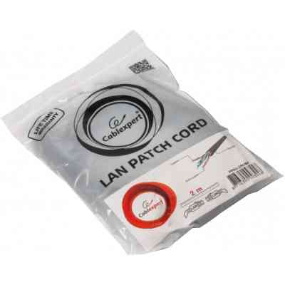 Патч-корд 2м UTP cat 6 CCA black Cablexpert (PP6U-2M/BK) Вінниця