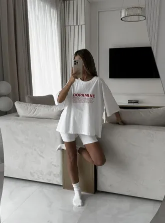 Футболка женская с принтом  42 Белая 2664081896 Днепр