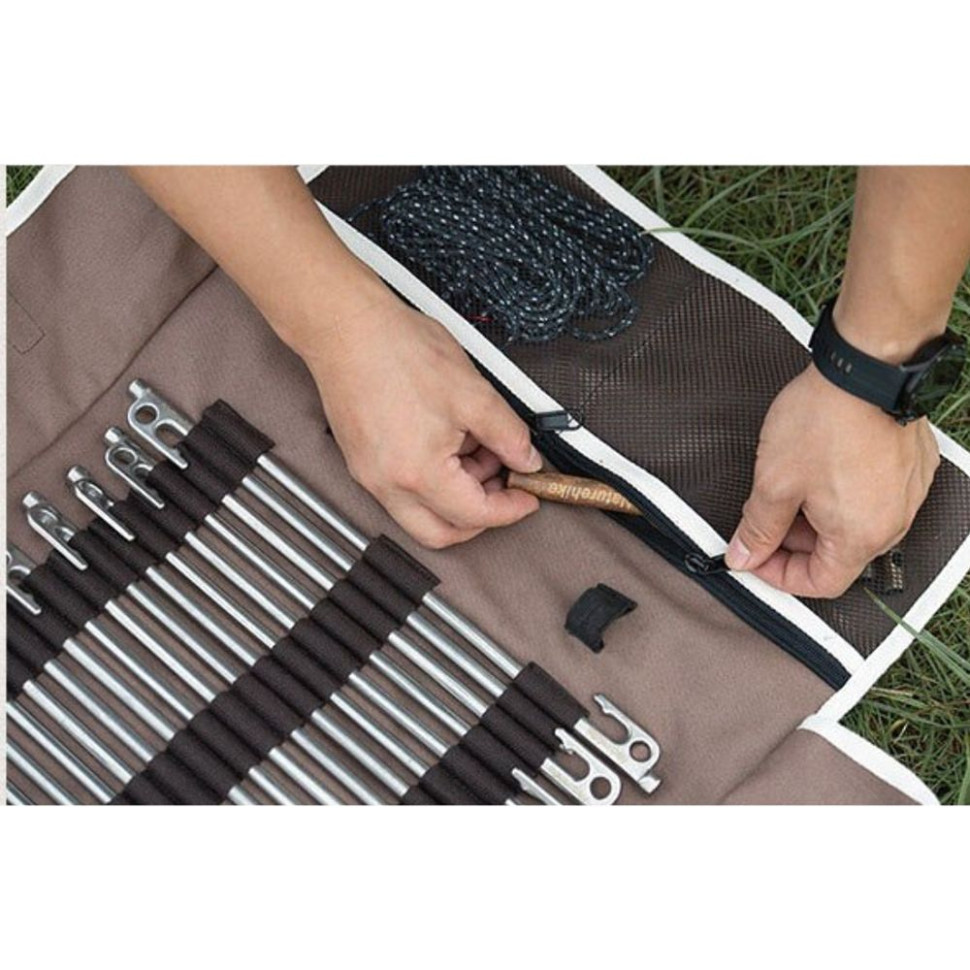 Чохол-органайзер Naturehike для кілочків (великий) NH20PJ093, коричневий Рівне - фото 3