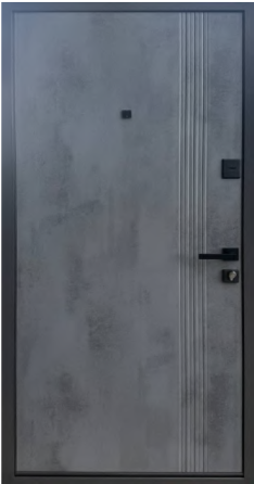 Двері вхідні Міністерство дверей ПБУ-262  Вулиця RAL-1409 / Оксид темний 860х2050 мм Київ