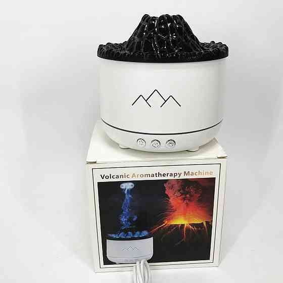 Зволожувач повітря Вулкан з ефектом полум'я та підсвічуванням зволожувач-нічник Аромадіфузор RT-942 з підсвічуванням Київ